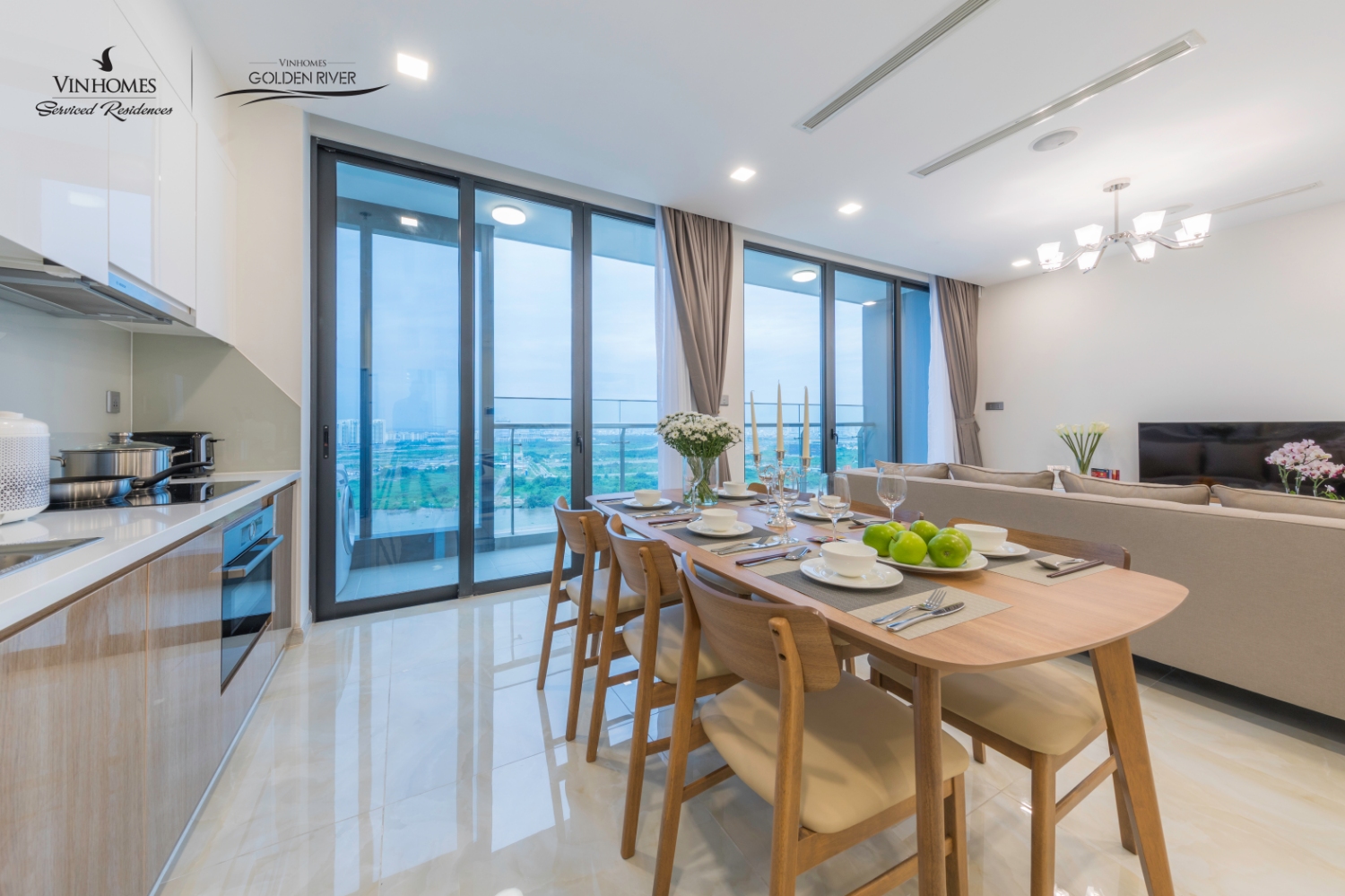 CHO THUÊ CĂN HỘ 3 PN TÒA AQUA 4FULL NỘI THẤT 5 SAO PHONG CÁCH HIỆN ĐẠI