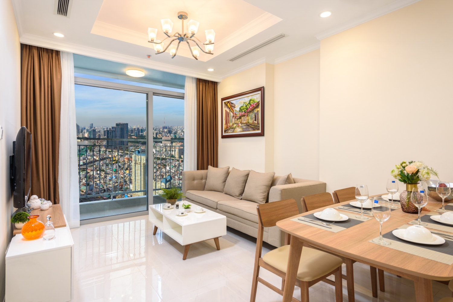 CHO THUÊ CĂN HỘ 2PN TÒA L4-5 FULL NỘI THẤT 5 SAO PHONG CÁCH HIỆN ĐẠI